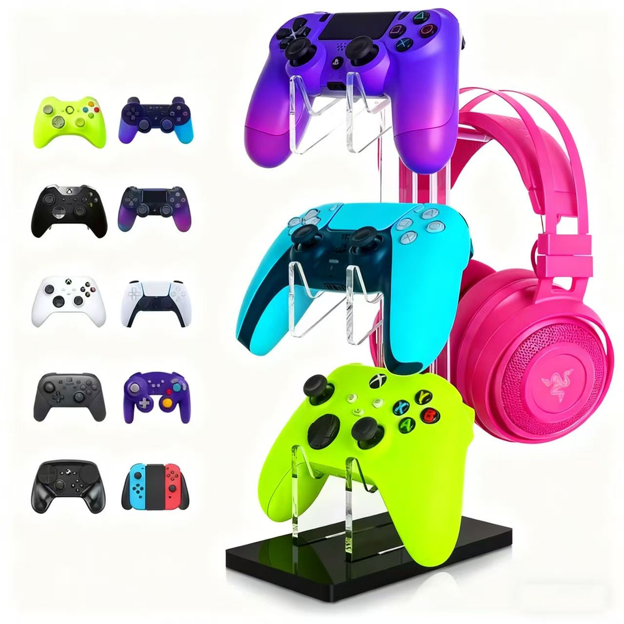 Gaming Accessories Playstation - Penyangga Pengontrol dan Dudukan Headset Universal
