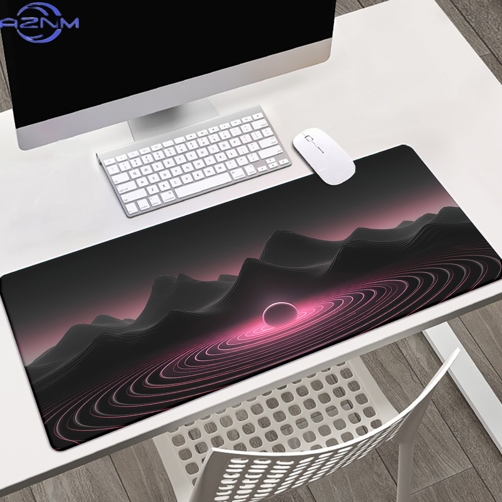 Gaming Accessories Ideas - 1pc Mousepad Pink Music Wave Idea,