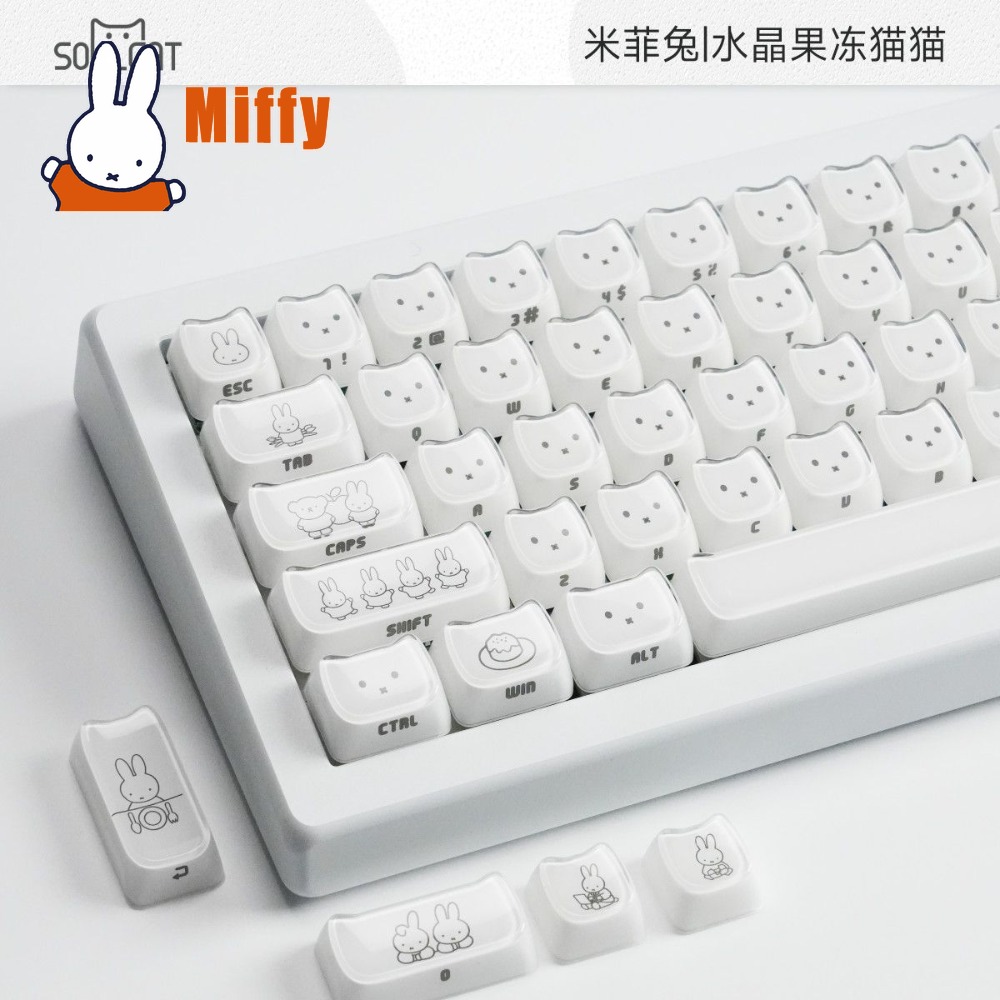 Kawaii Miffy Keycaps Kelinci L - Gaming Accessories Kawaii ulasan dan harga