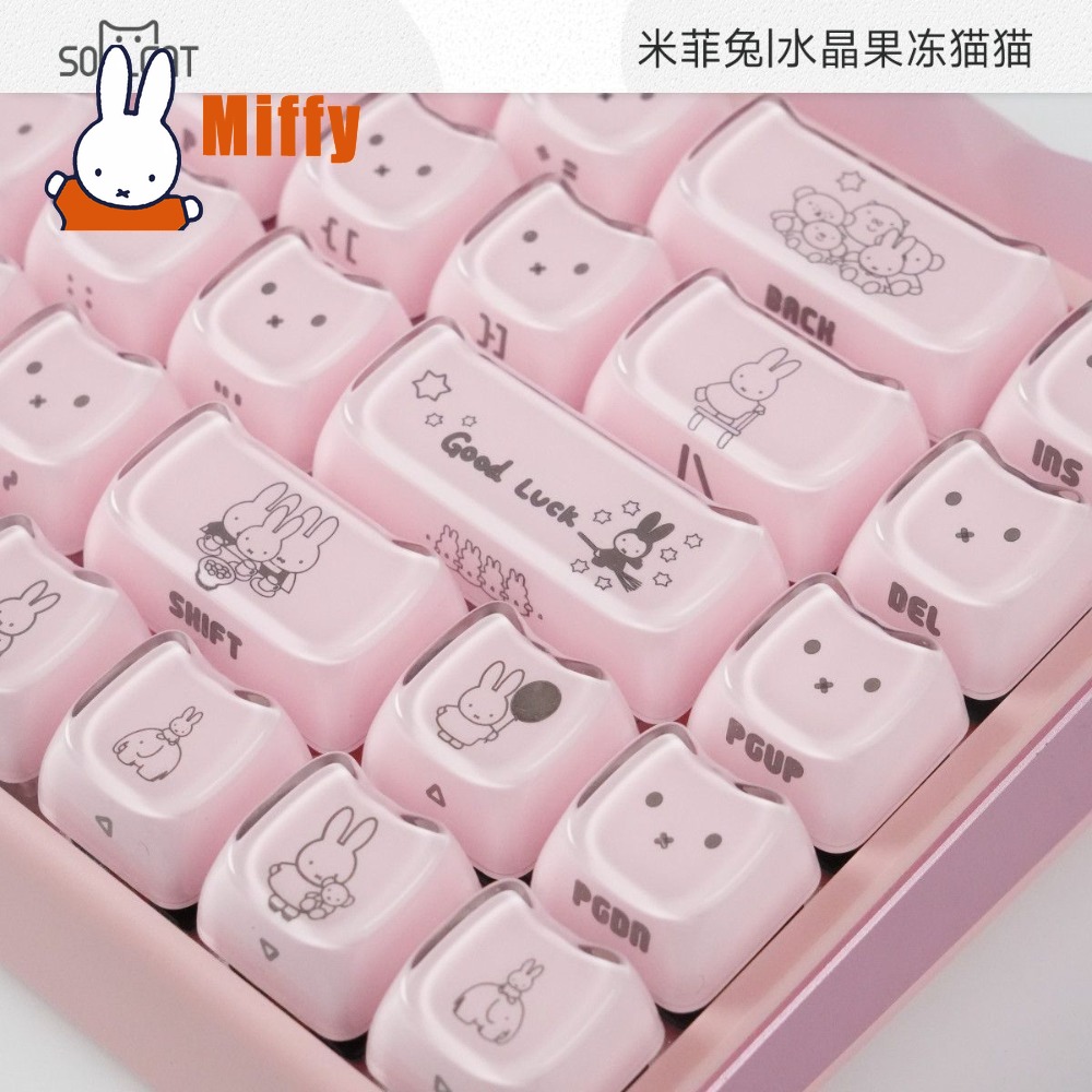 Kawaii Miffy Keycaps Kelinci L - Gaming Accessories Kawaii ulasan dan harga
