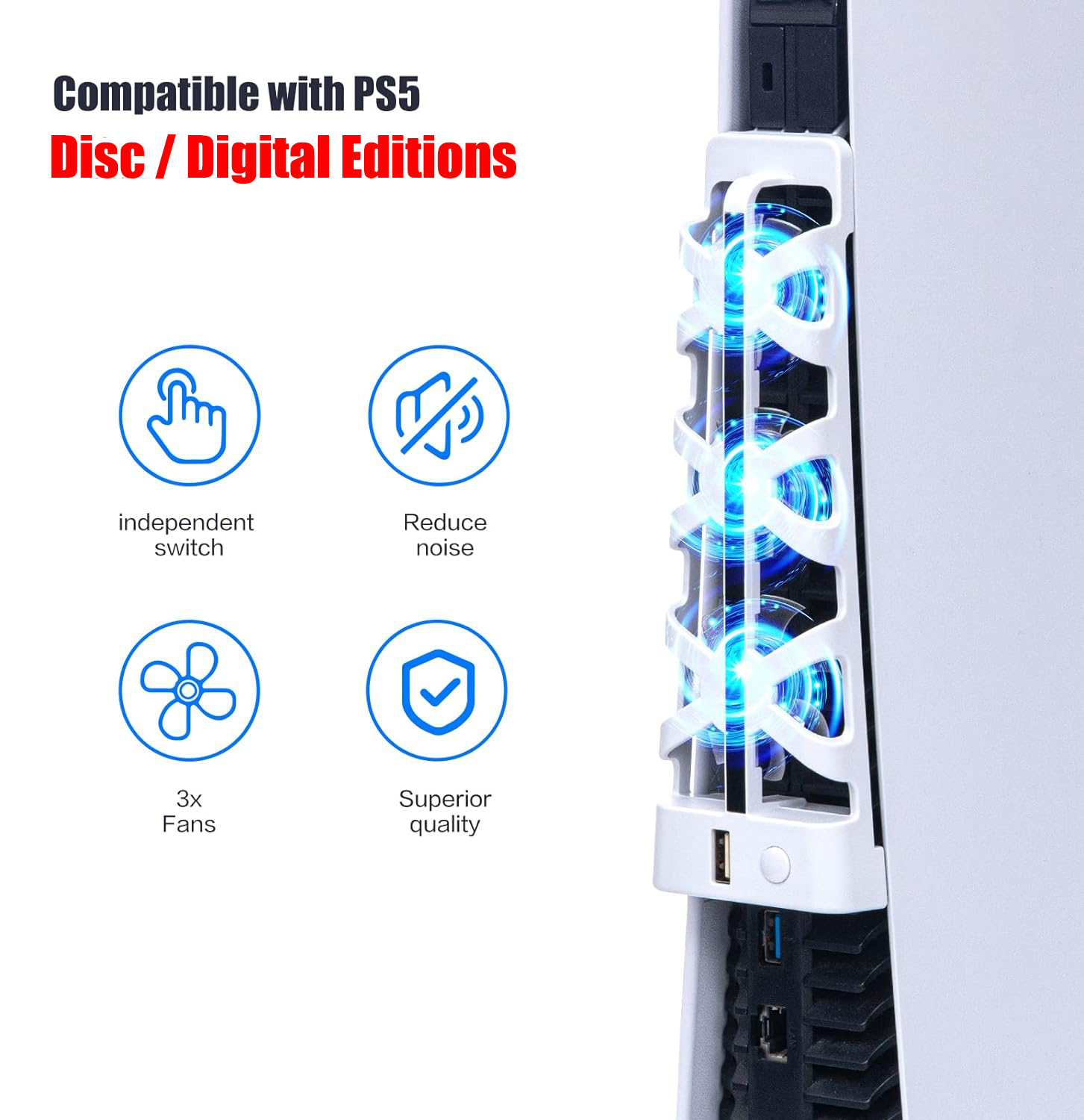 Kipas Pendingin Senyap untuk P - Gaming Accessories Playstation ulasan dan harga